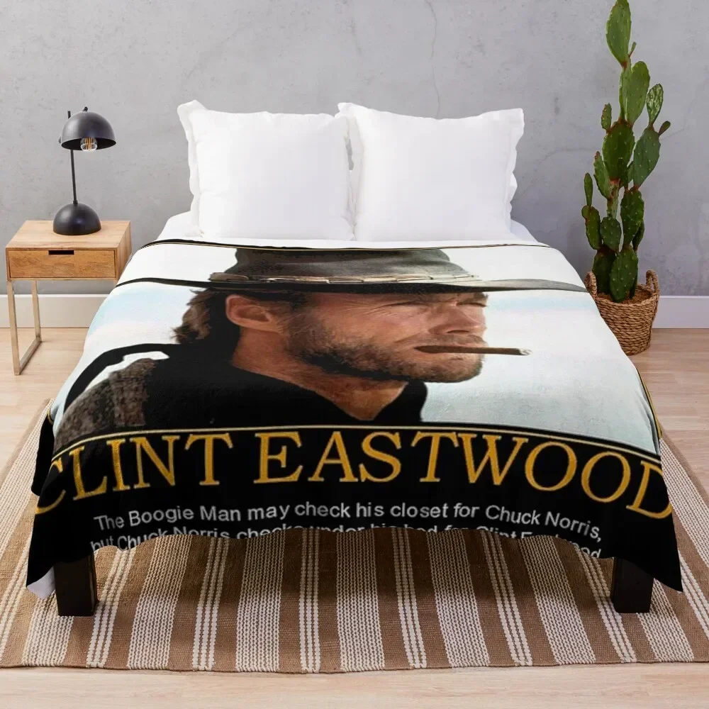 

Chuck Norris Clint Eastwood Throw Blanket Sofas sofa bed Blankets