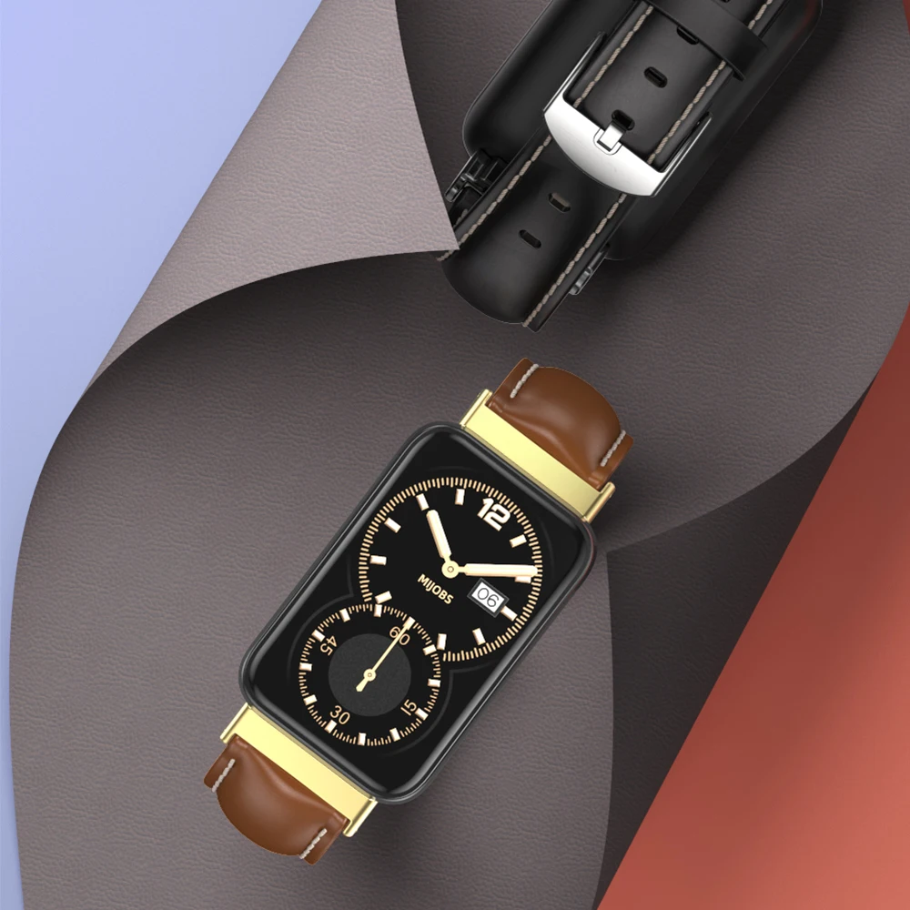 حزام من الجلد الطبيعي لسوار المعصم Mi Band 7 Pro لـ Xiaomi Miband 7 Pro Straps Watchband الإصدار العالمي