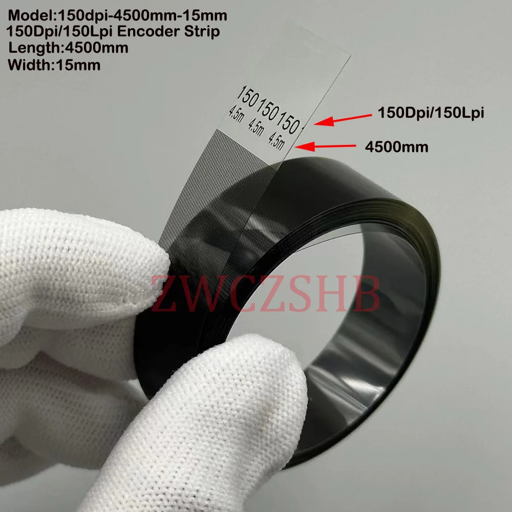 1PC Encoder Raster Strip 150DPI 150LPI 15mm Width for Gongzheng Flora Inkjet Printer H9720 Encoder Sensor Reader  Film Tape