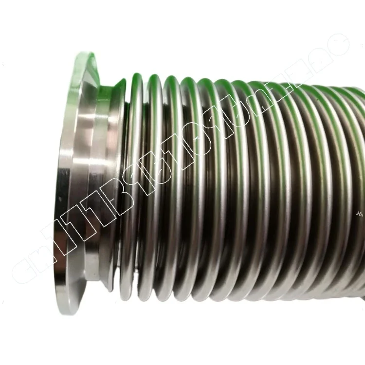 304 Stainless Steel Vacuum Bellows KF Quick-loading Flange Metal Hose KF25-500mm