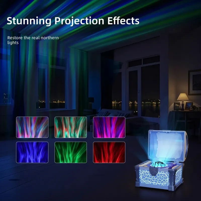New Treasure box Starry sky projection light Dream gypsy star Northern lights ambient light ornament Starry sky light gift
