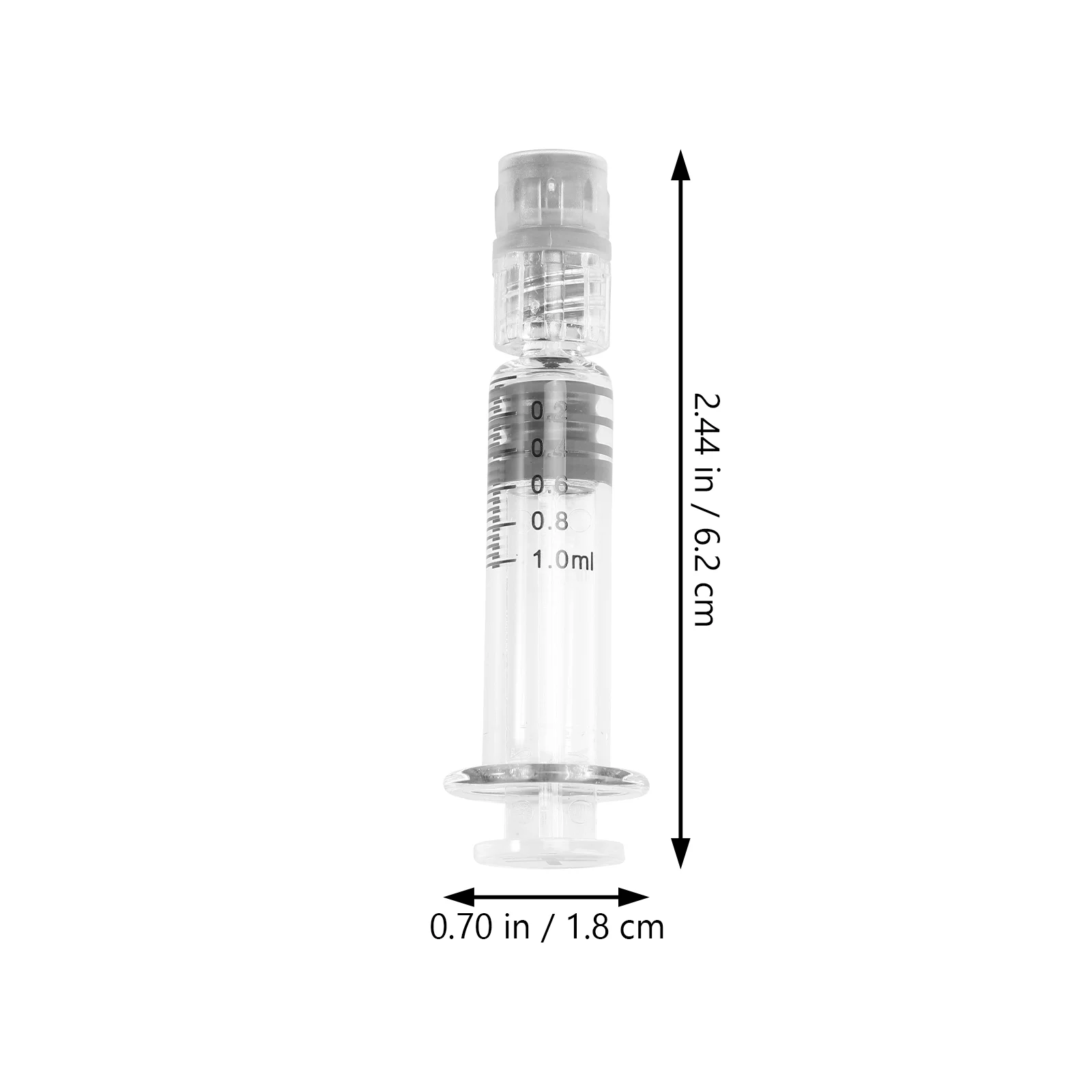 10 STKS 1 ml Wegwerpglas Luer Lock voor Ziekenhuis Kliniek Chirurgie