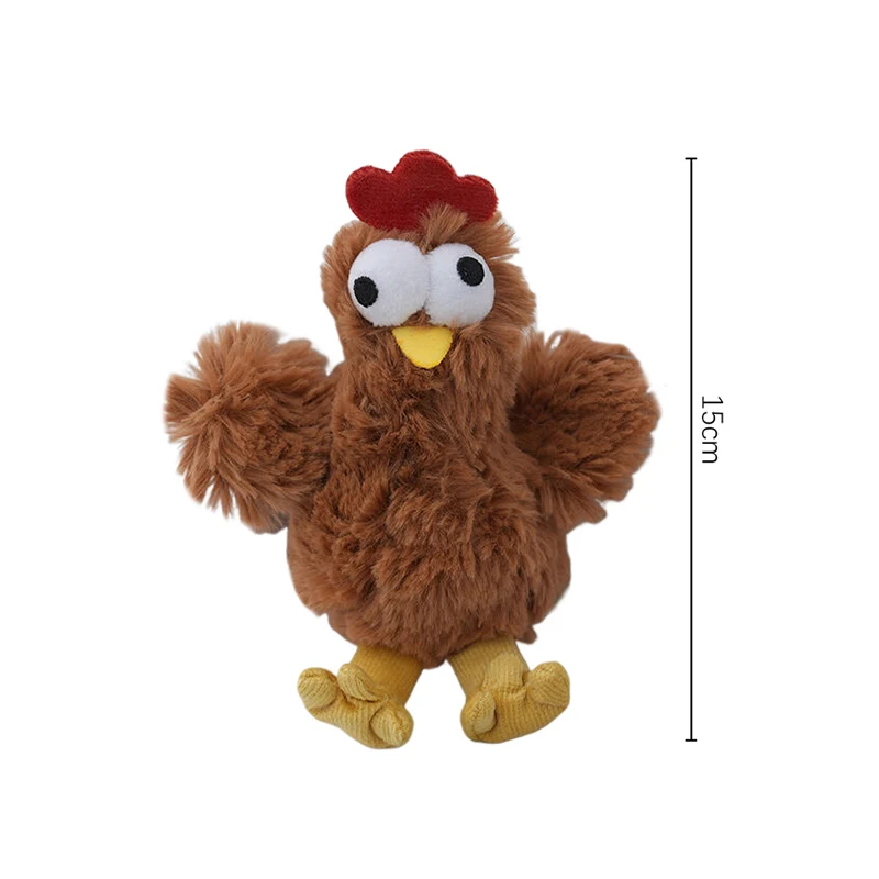 Porte-clés en peluche amusant pour poules pondeuses, pendentif de poulet, Animal de dessin animé, porte-clés de voiture, décorations suspendues pour sac créatif, nouvelle collection