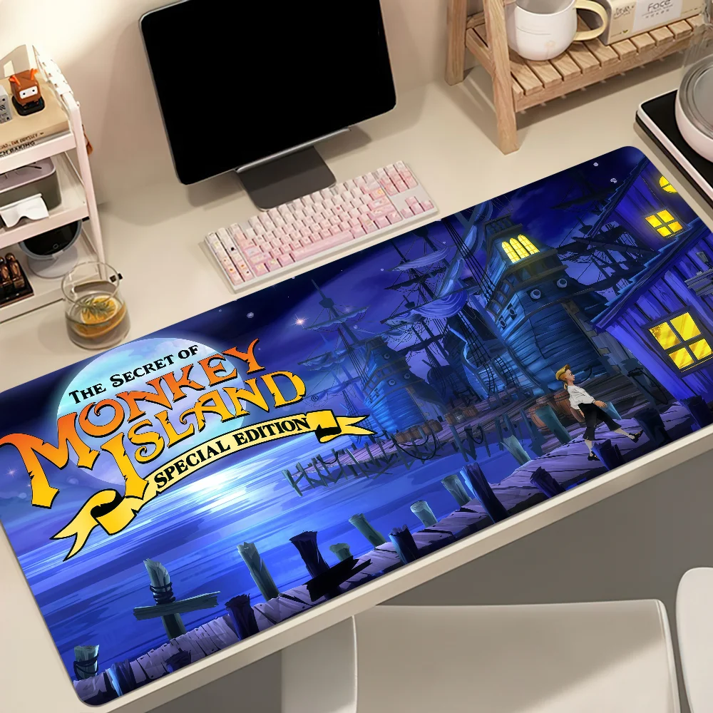 Game M-Monkey Island The Secret of Mouse Pad Non-slip Thickened MousePad Student Gaming Cushion Large Writing Lockedge Office