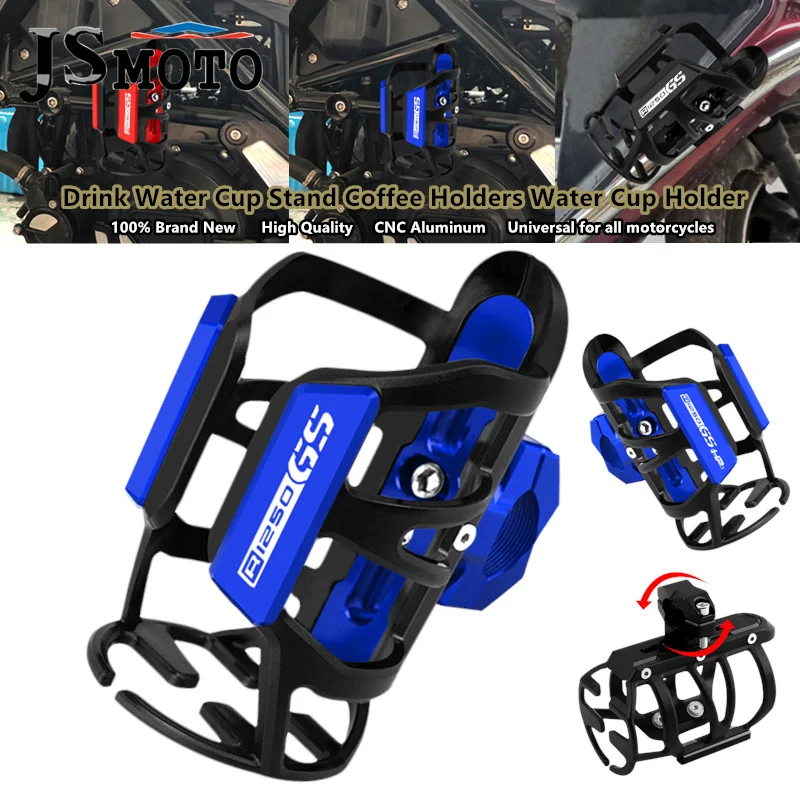 

Motorcycle Beverage Water Bottle Cage Drink Cup Holder Stand Coffee Bracket For BMW R1250GS R1250GSHP R 1250 GS HP Adventure ADV