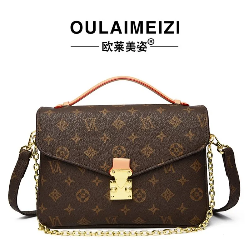 Retro Original Diaper Bag Ladies High End Minimalist Leather Shoulder Bag Crossbody Tote Purse Fashionable Unique Leisure Style