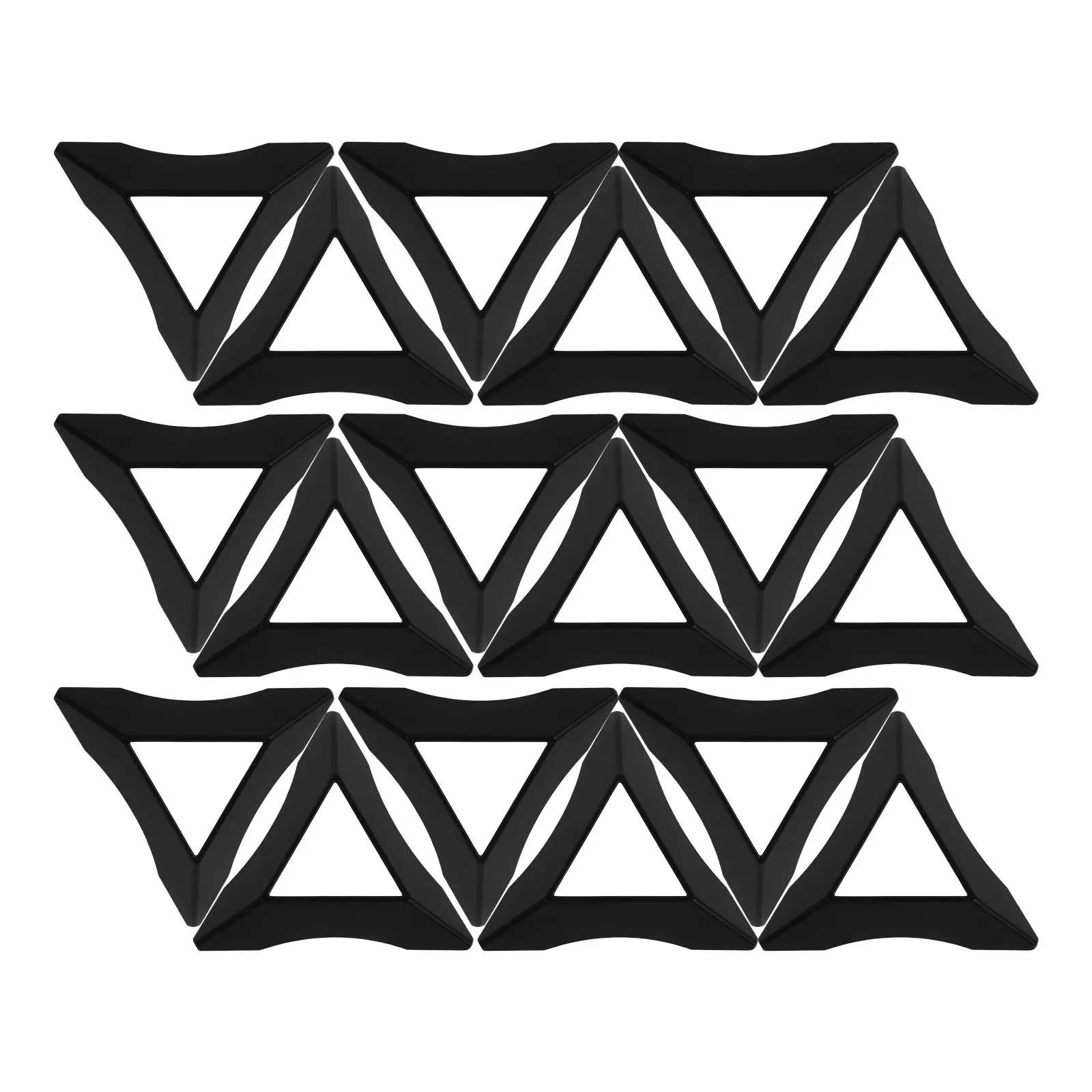 20Pcs Cube Tripod Holder Triangle Plastic Base for Display Stand Sturdy Portable Aesthetic Oblique Viewing Wear