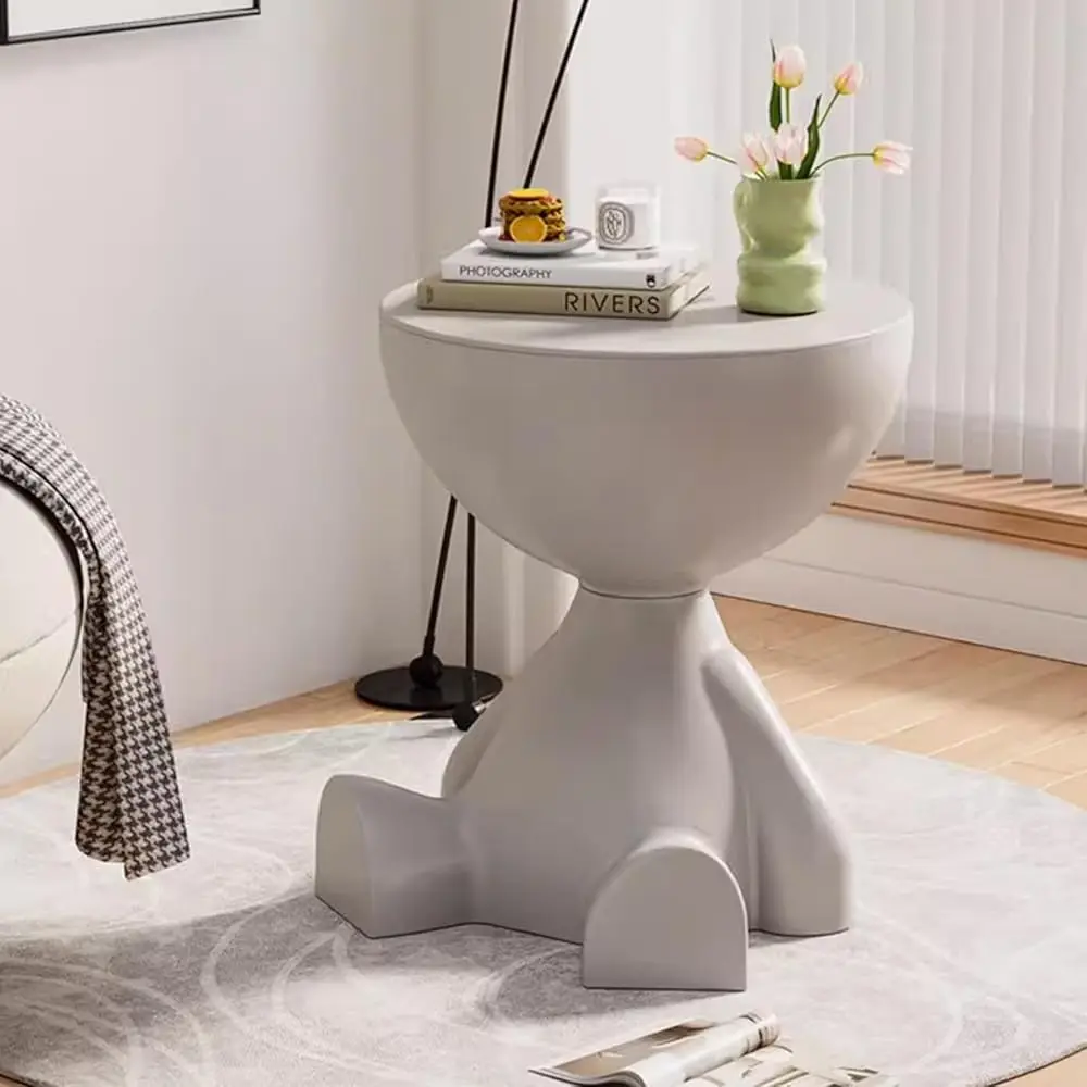 

Side Table, Circle Coffee Tables, Sofa Table Nightstand, Small End Tables Accent Balcony Office, Modern Bedside Home Decor For