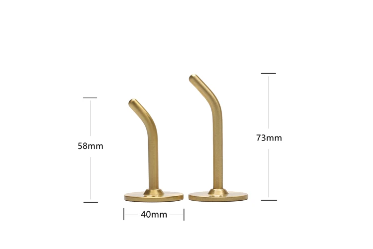 الشمال الرجعية النحاس خطاف تعليق المعاطف الإبداعية دراسة جدار الباب خطاف ملابس غرفة المعيشة الحمام هوك #2