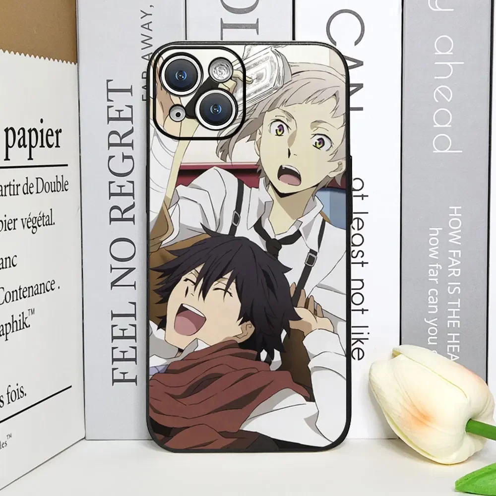 Soft Silicone Phone Case for IPhone 15 14 13 12 11 Pro Max X XR XS 7 8 Plus Shockproof Anime Bungou Stray Dogs Dazai Osamu Cover