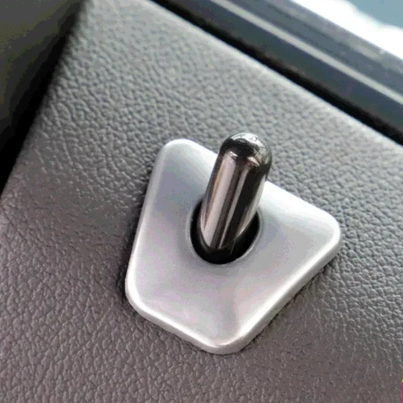 For BMW 5 Series G30 2018-2023 ABS Carbon Fiber Car Doors Latch Lift Door Pin Cover Trim Interior Car Accessories