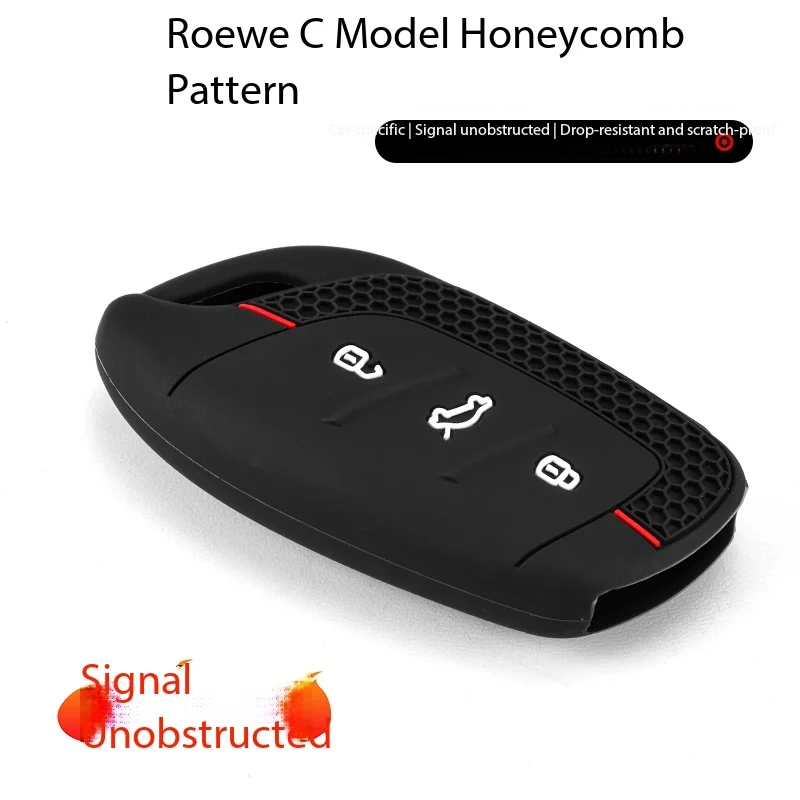 Geschikt voor Roewe Rx5 Rx3 I5 Clever I6Max Rx5Max auto siliconen sleutelbeschermhoes