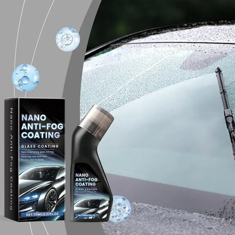 Vehicles Window Detailing Polish 70ml Anti-fog Auto Windshield Coat Cleaning Liquid Car Glass Stain Removal Agent For Rainproof
