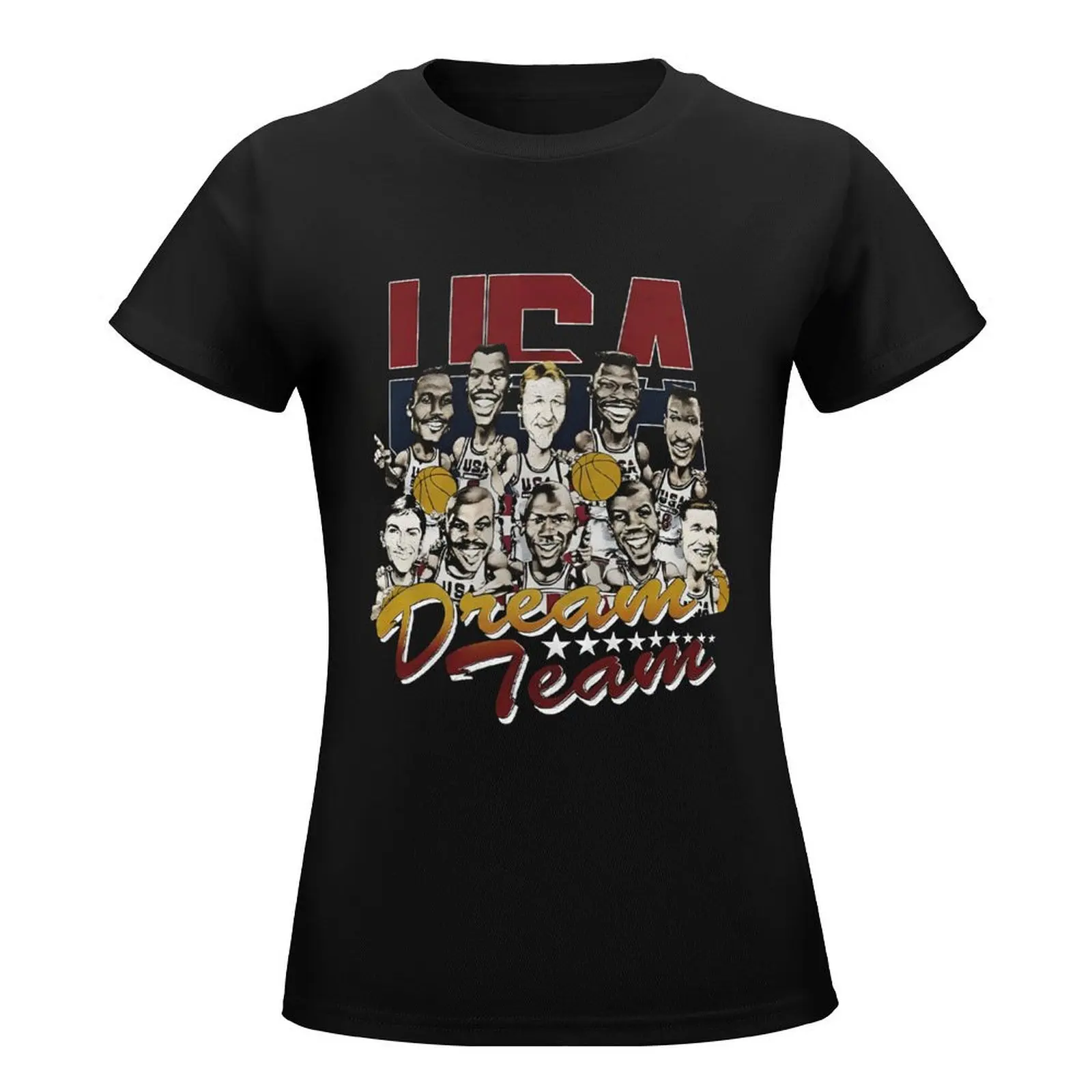 Dream Team USA Vintage 1992 Basketball Gift for Basketball Fan T-Shirt vintage kawaii clothes tops t shirts for Womens