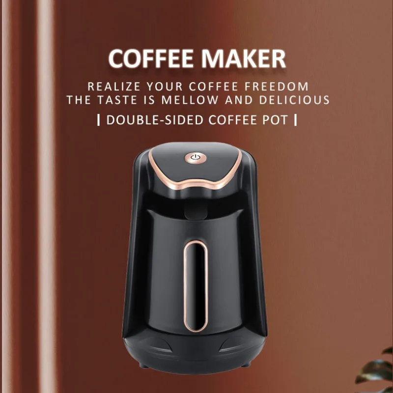 Portable Turkish Coffee Maker Household Electric Coffee Pot Mini Heating Coffee Cup Easy Clean Home Brewing Machine