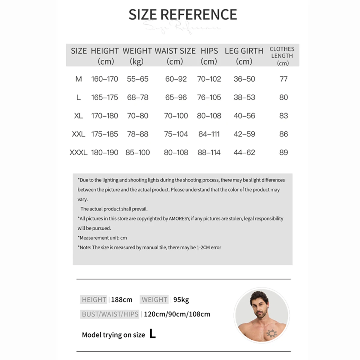 AMORESY Octavian Macacão Masculino Brilhante de Spandex Elástico para Ciclismo, Fitness, Ginástica, Roupa Ativa e Moda Praia