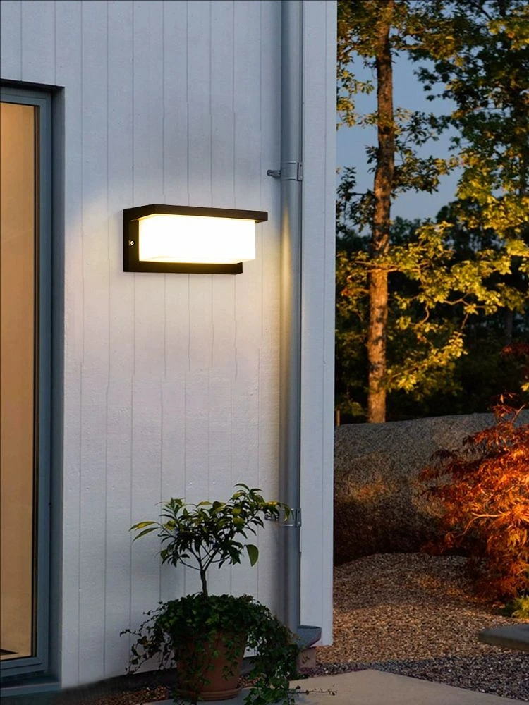 

LED Wall Lights Courtyard Luminaire Exterior Wall Lighting 110V 220VOutdoor Waterproof Garden LED Wall Lamp For Yard Porch Lamp