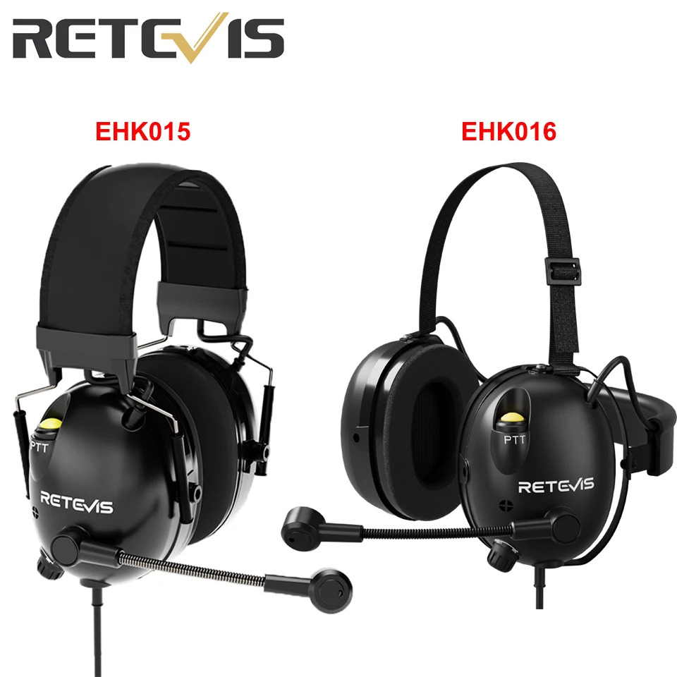 Retevis EHK015 EHK016 ANC наушники 2-контактные активные шумоподавляющие рации гарнитура радио аксессуары для Retevis H777 RT3S