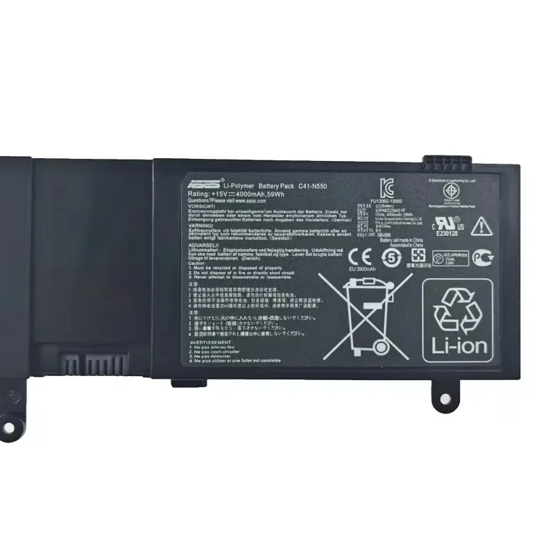 Imagem -02 - Bateria do Portátil para Asus Q550l Q550lf G550j G550jk C41-n550 N550j N550jk N550jv 100 Original 4000mah