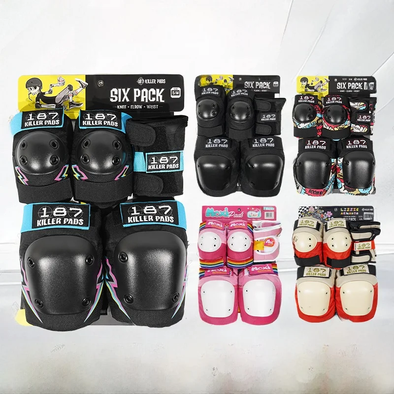 Conjunto de Equipamentos de Proteção para Skate Adulto: Joelheiras e Cotoveleiras 187 Killer Pads