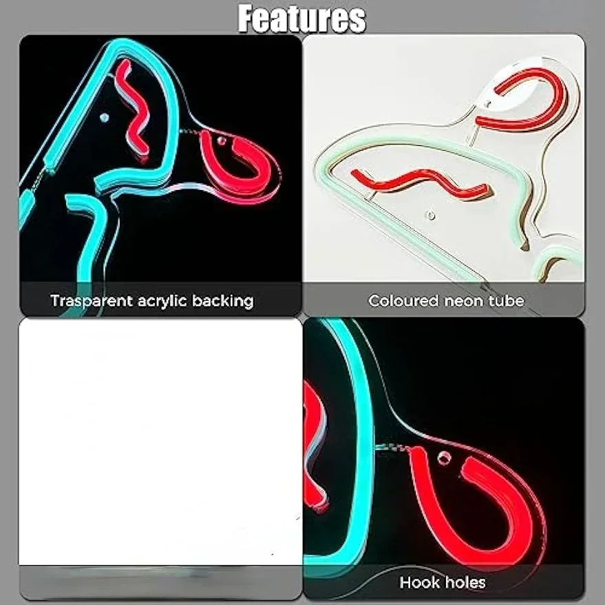 Bloody Knife Neon Sign For Home Wall Decor LED Neon Light For Bedroom Game Room Decor USB Powered Night Light For Bar Shop Gifts