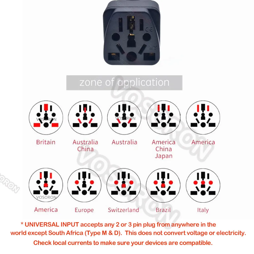 EU CEE7/16 Standard Plug 4.0MM Plug Adapter Type C for Europe, Russia, Turkey Indonesia and More (WY-9C) - CE Certified