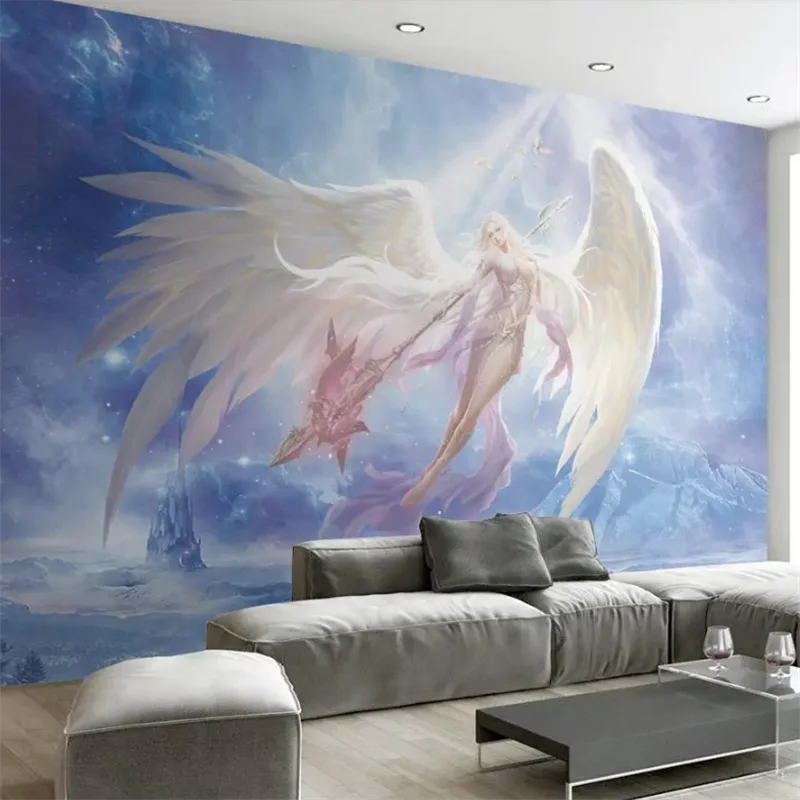 Custom photo wallpaper 3d mural world famous girl rose mural Angel oil painting decorative painting Hotels background wall paper