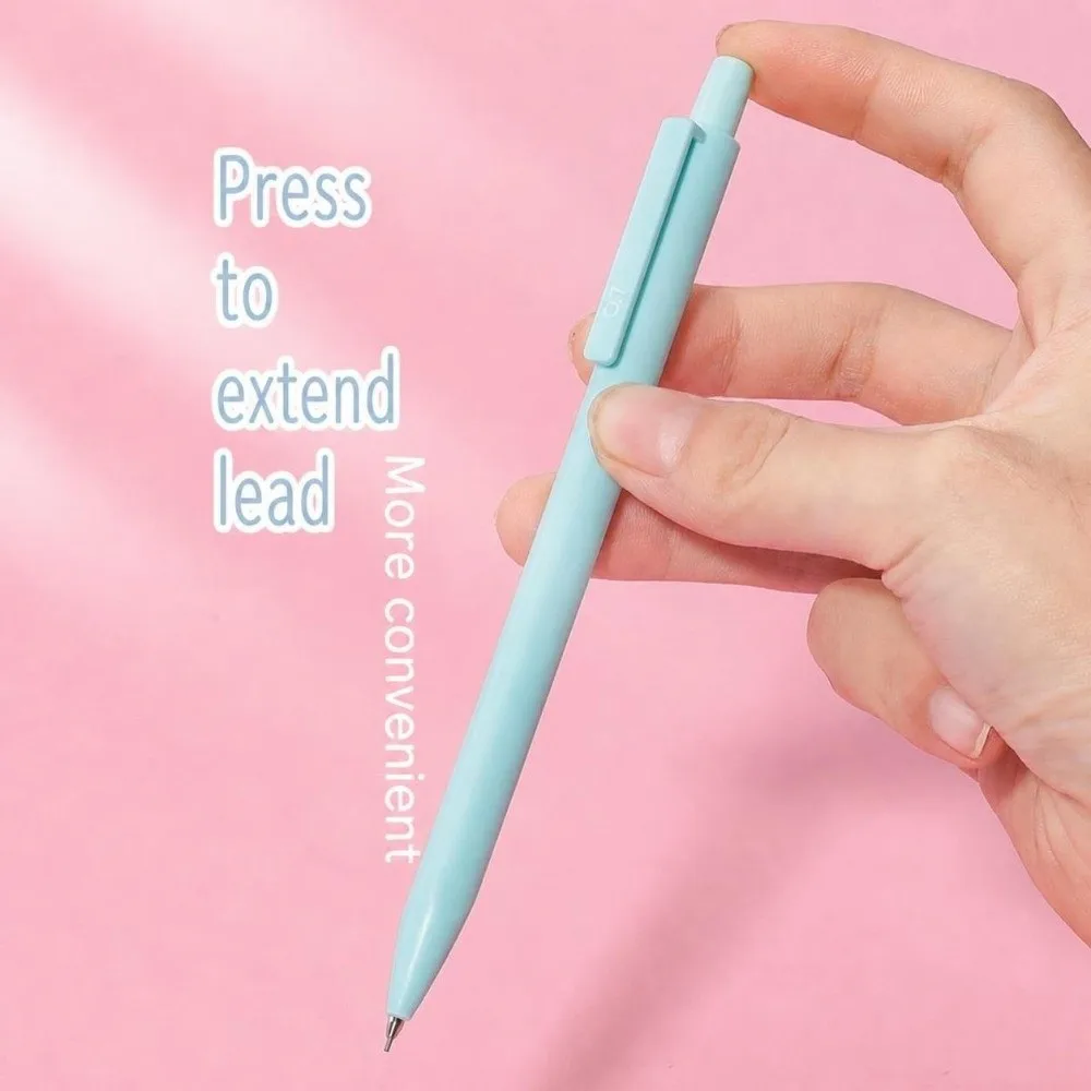 6/12pcs Morandi Mechanical Pencils Triangular Barrel 0.5/0.7mm Automatic Pencils Student Writing Pencil Students Gift