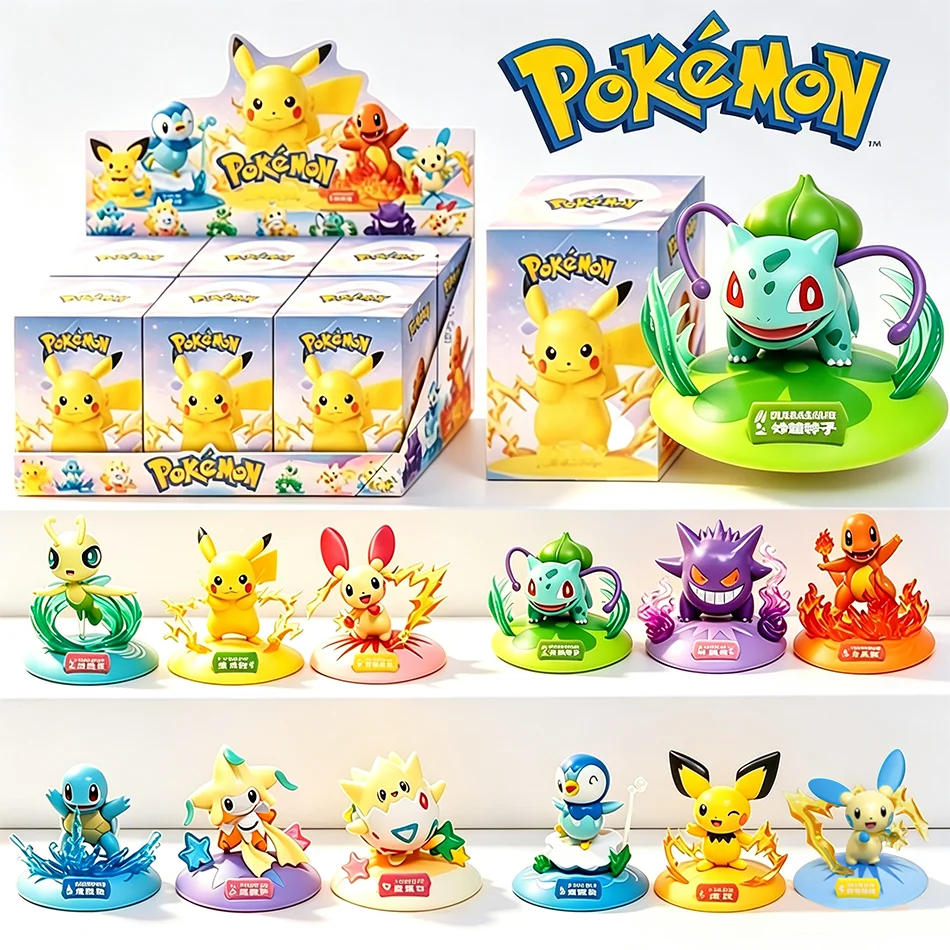 12-teiliges Set mit Figuren aus einer Blindbox, inklusive Geschenkbox, Anime-Desktop-Dekoration, Sammelmodell, Spielzeug zur Dekoration und als Geschenk.