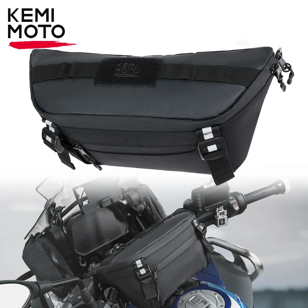 Motorcycle Front Fork Bags Handlebar Bag Waterproof Travel Storage Pouch Universal for BMW R1250GS R1200GS R1300GS F900GS Bag 