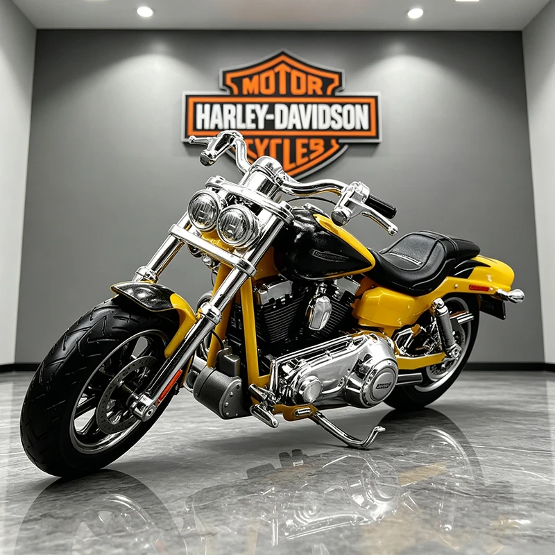 Maisto 1/18 Harley Davidson FXDFSE CVO FAT BOB 2009 Alloy Motorcycle Model Collection Shork-Absorber Off Road Autocycle Model
