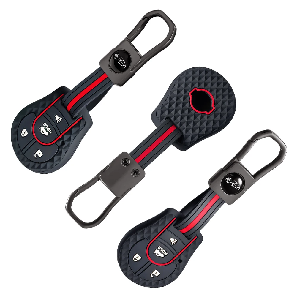 Funda protectora para llavero de coche, funda para llave de coche para Nissan Versa March Tiida Altima Armada Cube Juke Maxima Pathfinder Rogue Sentra