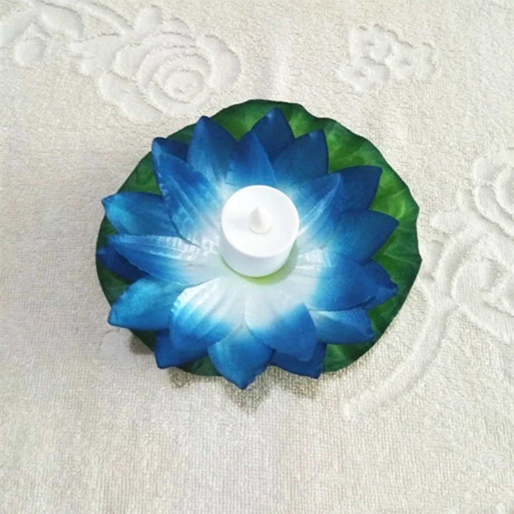 

5pcs LED Electronic Lotus Decorations Bright Colorfast Water Pool Party Wedding