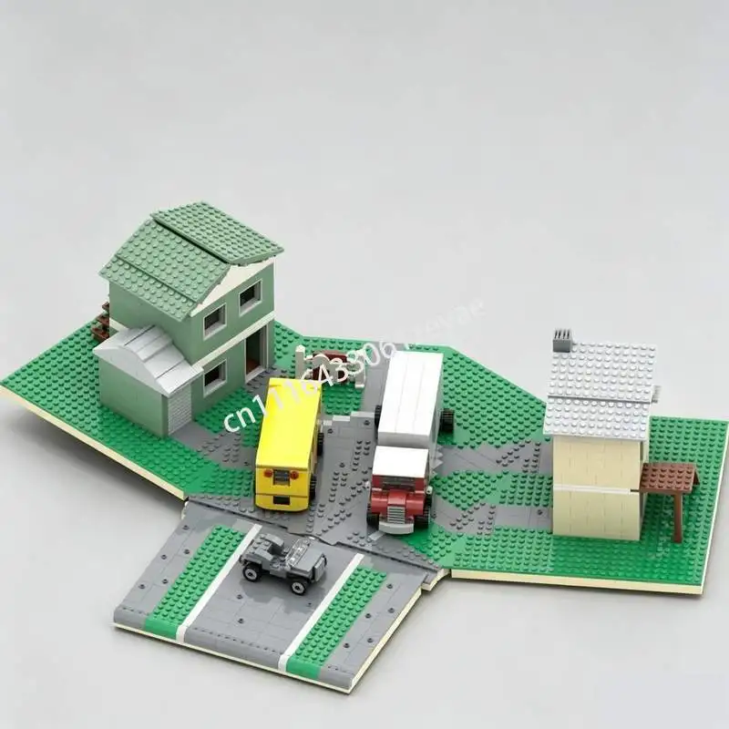 1902PCS Post Apocalyptic Nuclear Test Site Diorama Scene MOC Custom Building Blocks Model Creative Assembly Toy Collection Gift