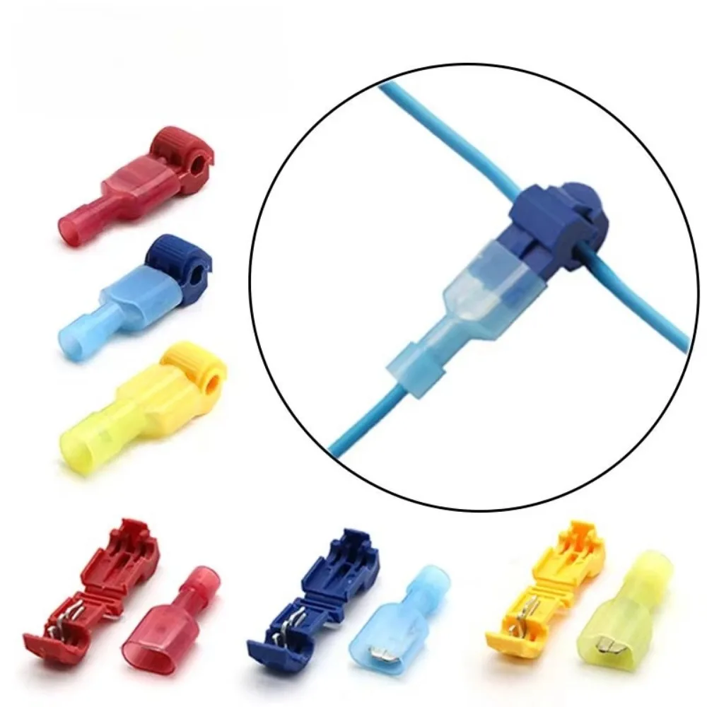 

40Pcs(20Set) T Shape Electrical Cable Connector Waterproof Quick Lock Wire Terminal Snap Splice No Broken Wire