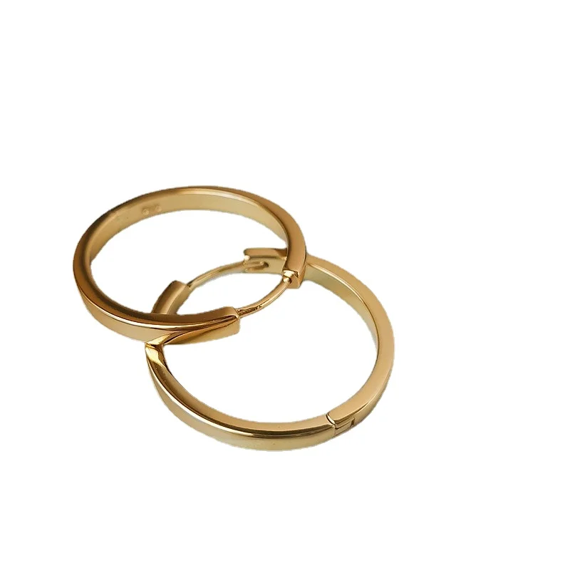 Women's Simple Big Round Hoop Earrings