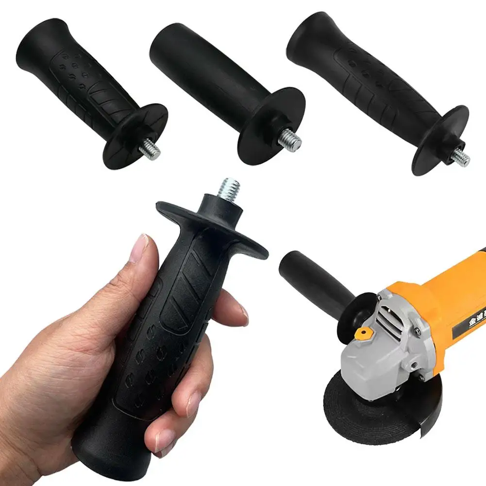 M8 M10 Angle Grinder Auxiliary Side Handle Thread Anti Slip Grip Front Handle Replacement Accessory Universal Plastic Side Grip