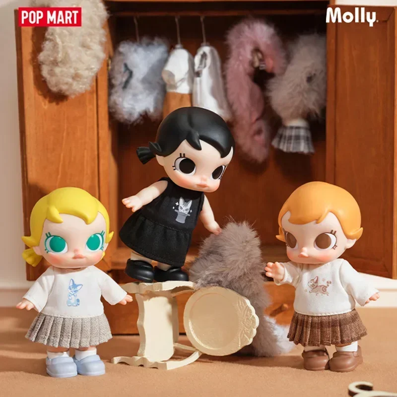

POP MART Baby Molly Winter Fit Check Mystery Box - Blind Guess Bag Anime Figure Cute Desktop Ornament Collectible Doll Gift