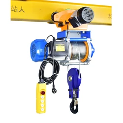 Crane household 2 ton small hoist with sports car 380v 1  electric  220v remote control lifting crane