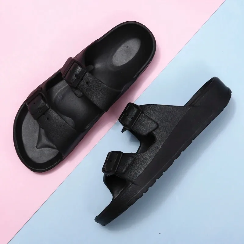 Sandalias EVA de Doble Correa para Parejas, Diseño Ligero y Ajustable para Uso Diario en Interiores y Exteriores, Zapatos Cómodos para Playa y Senderismo