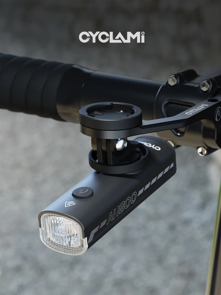 AliExpress CYCLAMI AI1800 Bike Head Light Aluminum Alloy Hanging Front Lamp Mountain Road 1800 Lumen Bicycle Light Portable Flashlight