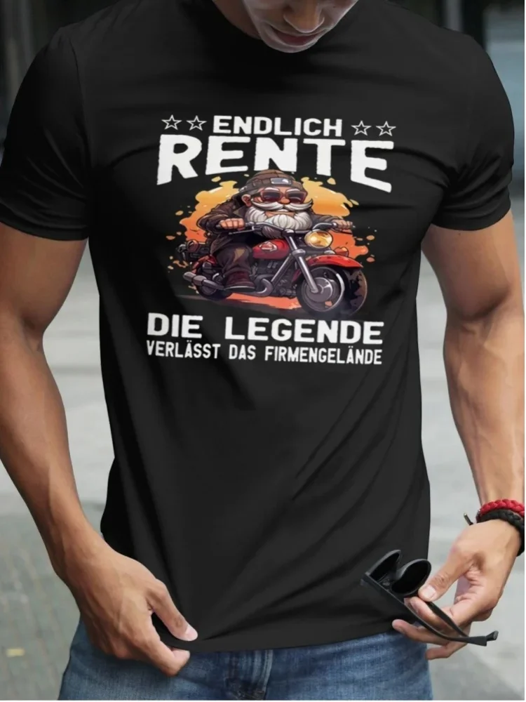 Herren-T-Shirt „Endlich Rente Die Legende Verlasst“ – perfekt für Freizeitkleidung, Partys und Karneval-Outfits