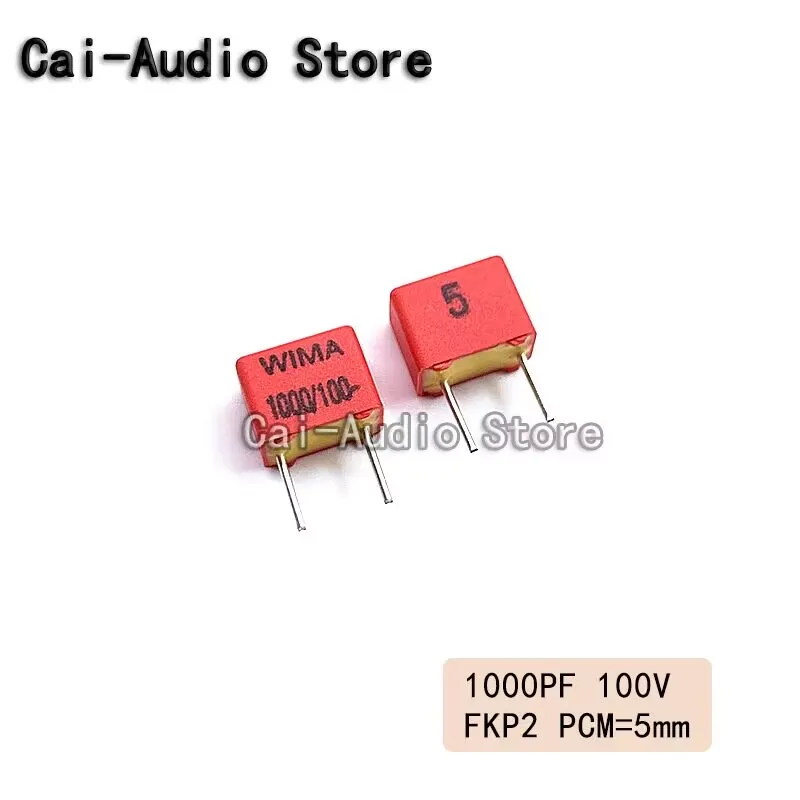 

5PCS/10PCS/20PCS/Lot Brand NEW WIMA FKP2 100V 1000PF 100V 102 0.001UF 1nf Film Capacitor 100v1000pf 100v102 Pitch 5mm 5%