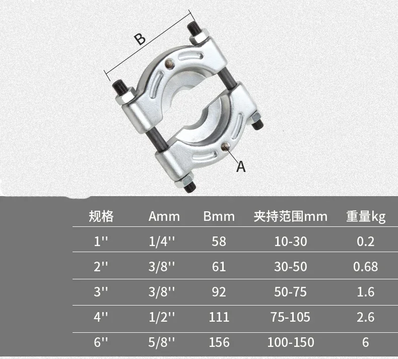 Heavy Duty Auto Bearing Puller Set Bearing Separator Removal Tool Vehicle Repair Multi-functional Disassembly Equipment 1-3 In