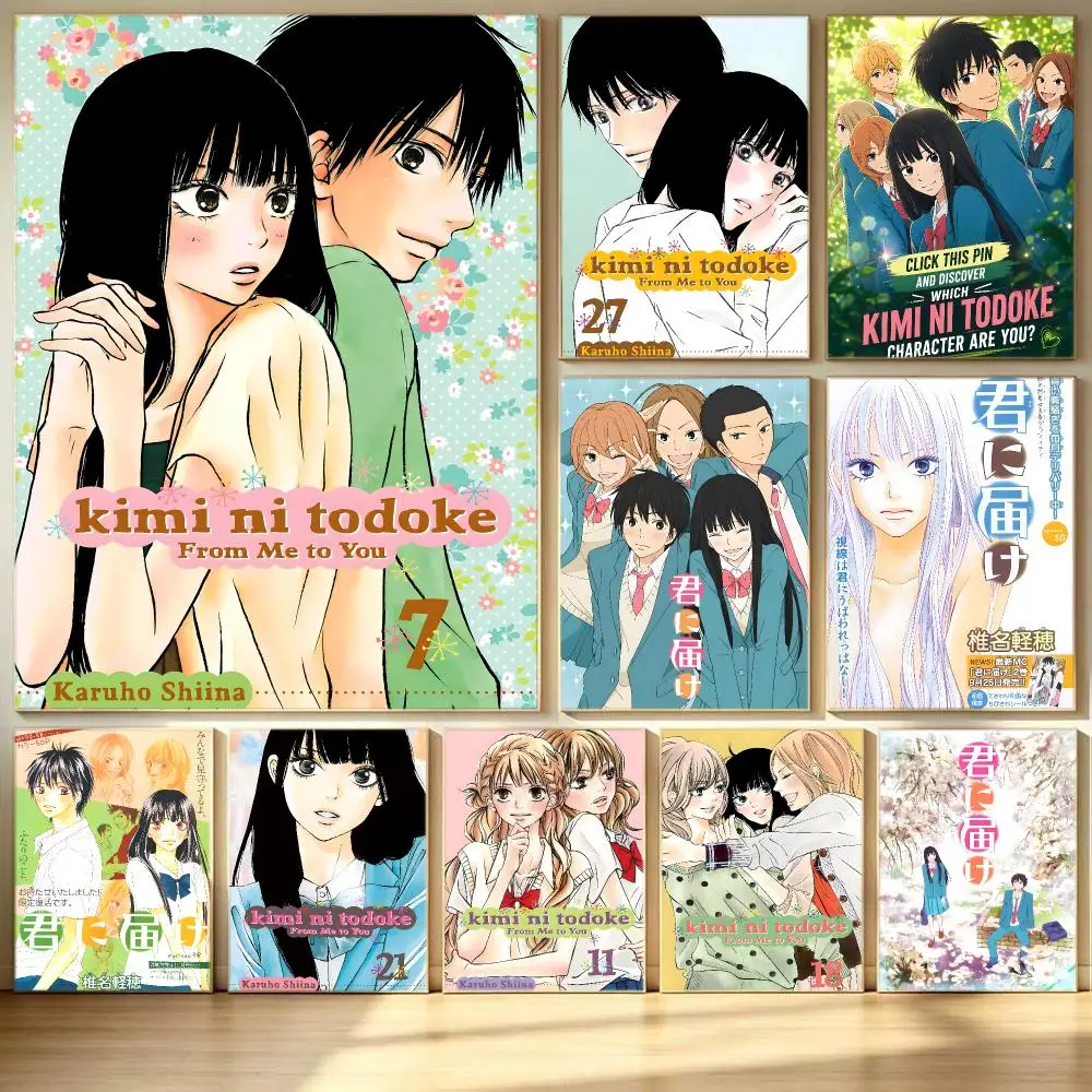 anime Kimi ni Todoke Poster Poster HD  Printing Soothing and Cream Style Home Decor for the Living Room cafes Gift Giving