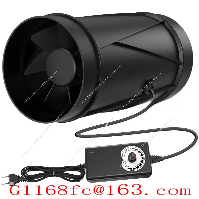 EC Motor 4 Inch 100 Round Duct Fresh Fan Super Bright and Strong Wind Bass Ventilation Fan DC Cylindrical Fan