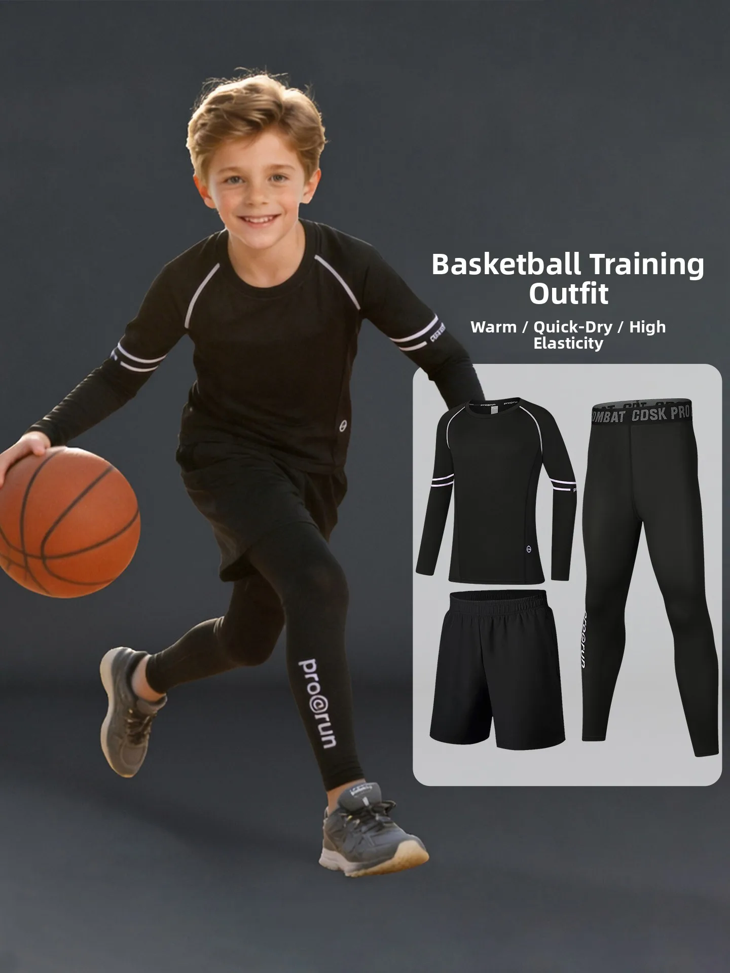 completo-da-allenamento-per-bambini-ideale-per-il-basket-con-maniche-lunghe-ad-asciugatura-rapida-per-attivita-sportive-e-fitness-aderente-in-poliestere-colore-nero-adatto-per-la-corsa-e-il-calcio