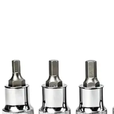 Hex Socket Bit Set 12 Piece with 1/2 Inch Drive Designed for Chrome Vanadium Steel Ratchet Wrench Applications