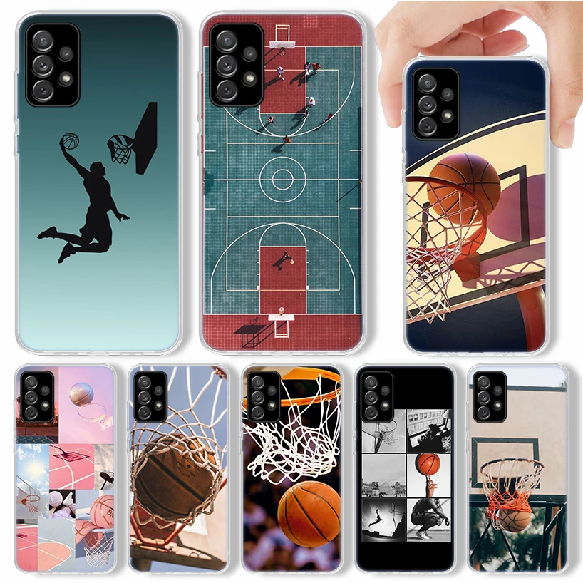 Basketball Basket Sports Phone Case For Samsung Galaxy A15 A55 A14 A54 A13 A53 A12 A52S A25 A24 A35 A34 A23 A33 A22 A32 A04S A03