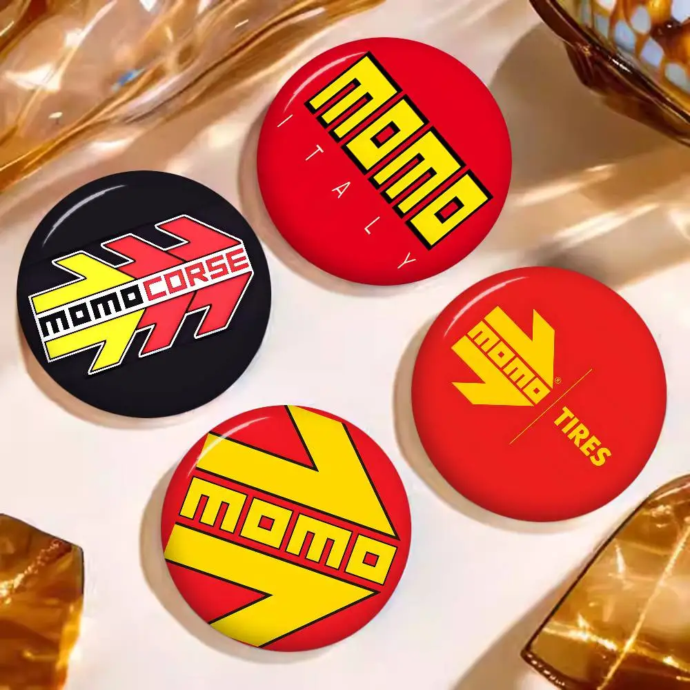 Momos Tires 32/44/58mm Handmade Pin Round Funny Snap-in Brooches for Backpack Cothes Accessories Badge Hat Decoration